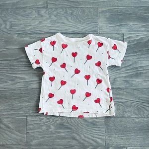 Kids T-shirt with heart pattern